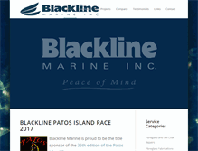 Tablet Screenshot of blacklinemarine.com